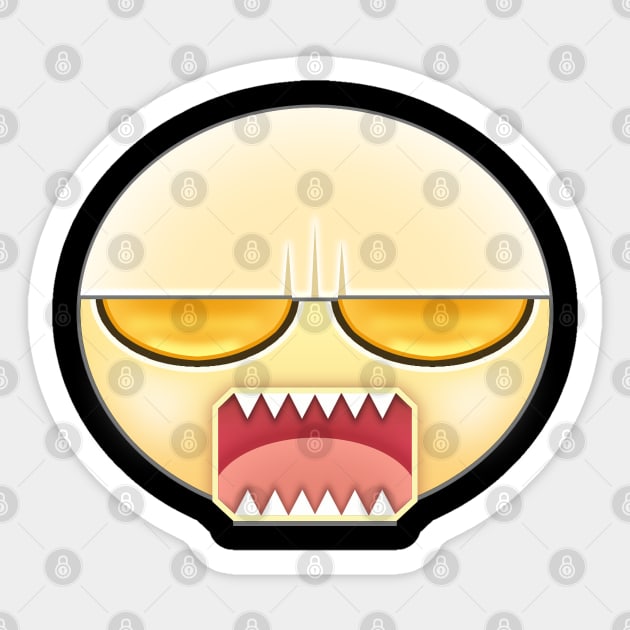 ANGRY STICKER IN SOCIAL NETWORK Sticker by ADAMLAWLESS